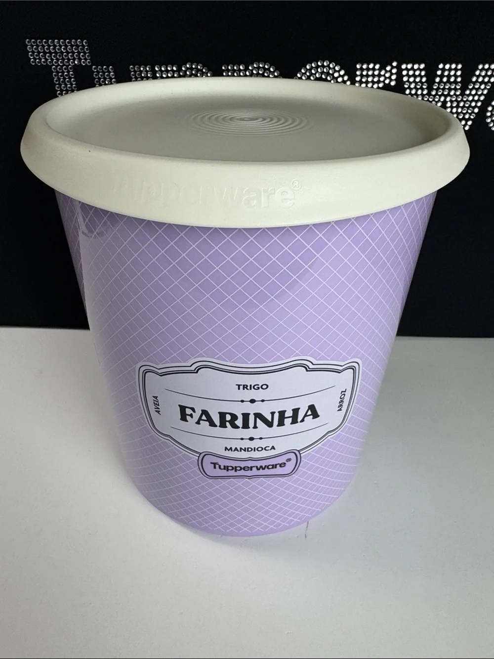 Tupperware One Touch Canister C Size Farinha (Flour) Matching Seal 12.5 Cup